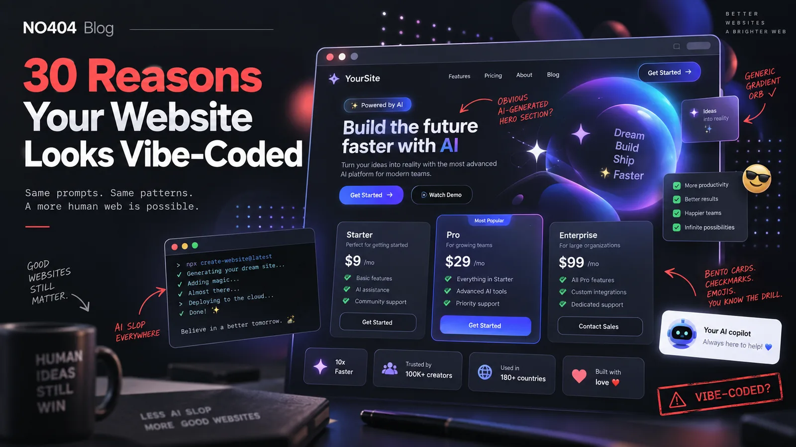 30 Reasons Your Website Looks Vibe-Coded